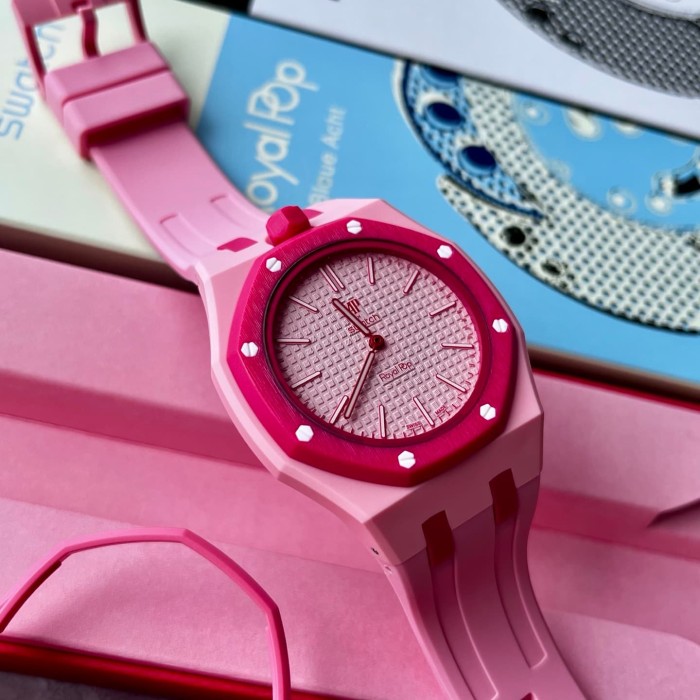 AP x Swatch Royal Oak Dopamine Dial Quartz Movement Pocket Watch & Wrist Watch 8 colors【Dial diameter：42mm】29202610