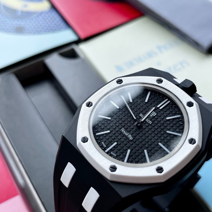 AP x Swatch Royal Oak Dopamine Dial Quartz Movement Pocket Watch & Wrist Watch 8 colors【Dial diameter：42mm】29202610