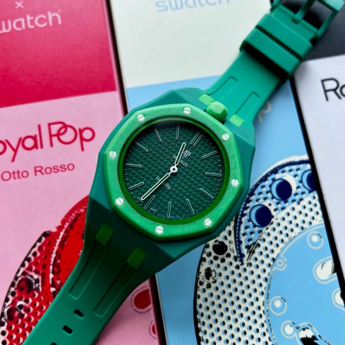 AP x Swatch Royal Oak Dopamine Dial Quartz Movement Pocket Watch & Wrist Watch 8 colors【Dial diameter：42mm】29202610