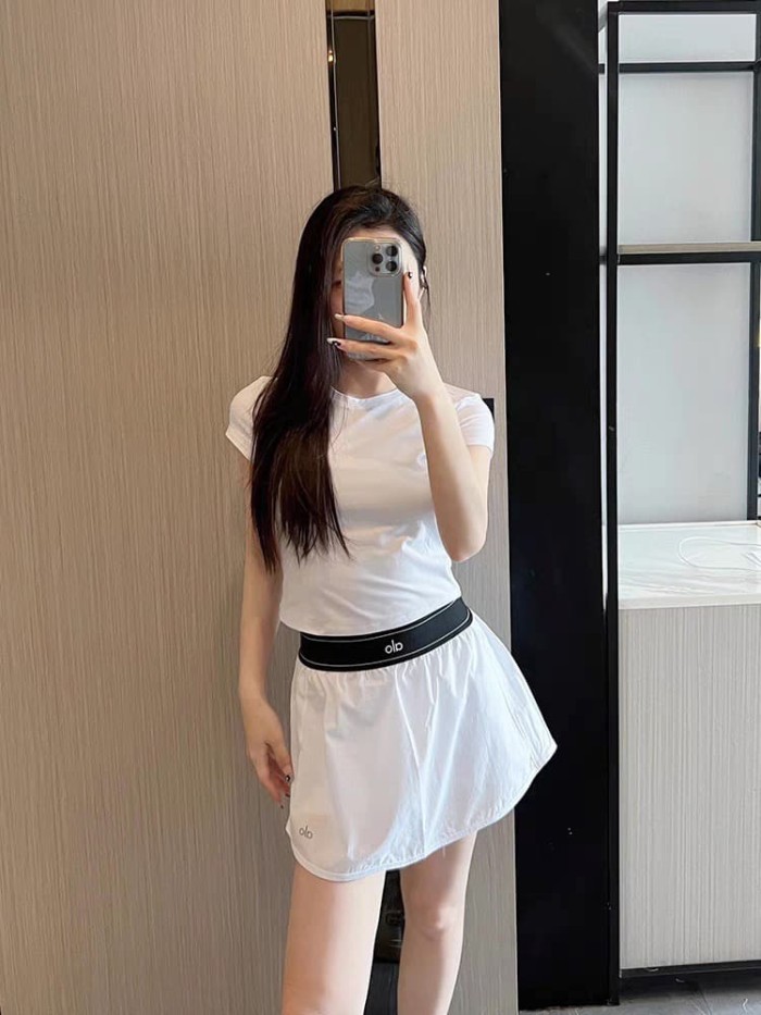 High Waist Inverted A-Line Yoga Anti-Chafing Skort 4 colors 29201415