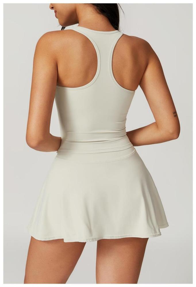 Tank Top A-Line One-Piece Tennis Skort Yoga Set 5 colors 29201418