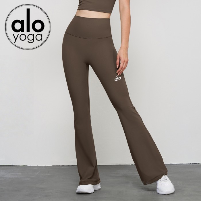 Workout High Waist Butt Lifting Naked Feel Fitted Yoga Flared Pants 10 colors 29201424