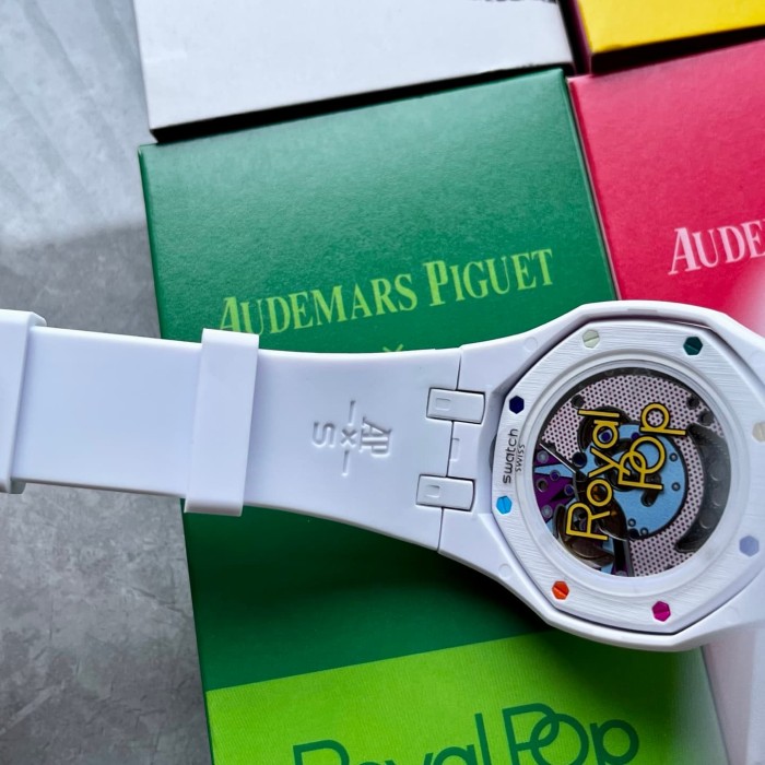 AP x Swatch Royal Oak Dopamine Dial Quartz Movement Pocket Watch & Wrist Watch 8 colors【Dial diameter：42mm】29202610
