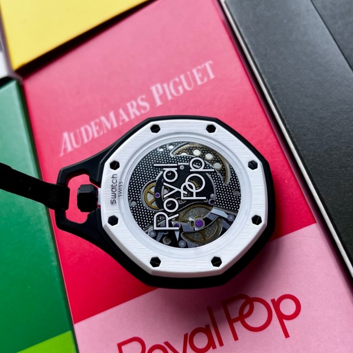 AP x Swatch Royal Oak Dopamine Dial Quartz Movement Pocket Watch & Wrist Watch 8 colors【Dial diameter：42mm】29202610