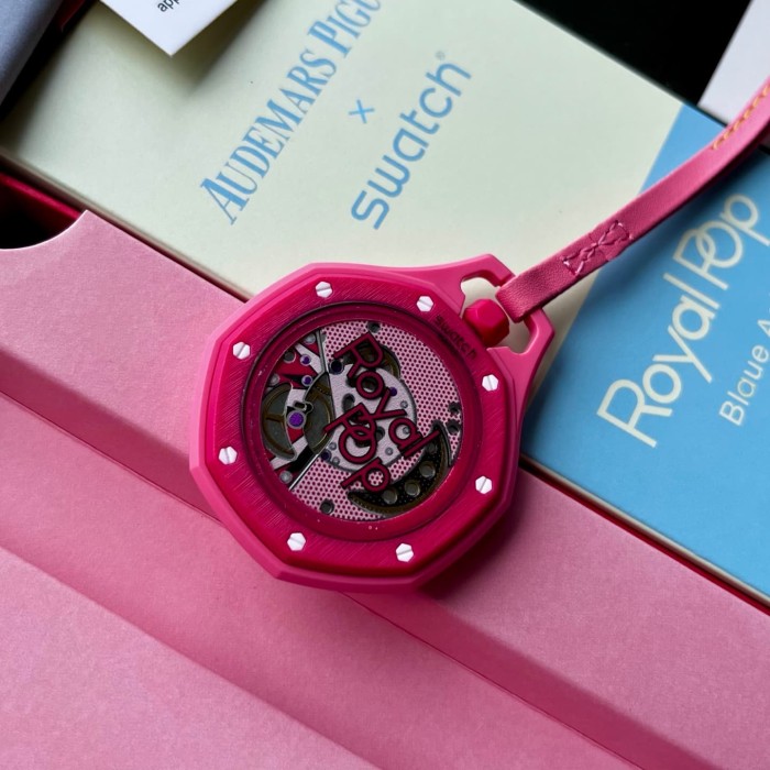 AP x Swatch Royal Oak Dopamine Dial Quartz Movement Pocket Watch & Wrist Watch 8 colors【Dial diameter：42mm】29202610