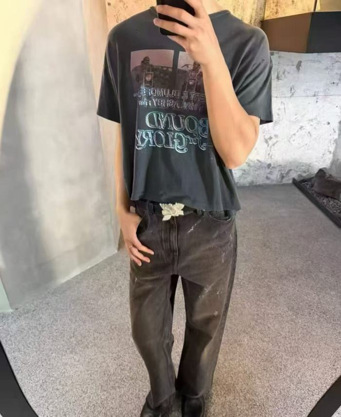 [Big & Tall for weights up to 220 lbs]1:1 quality version Road To Glory Vintage Print Washed Tee 29213968