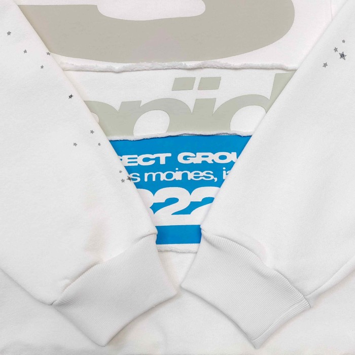 [Big & Tall for weights up to 220 lbs]1:1 quality version Big White Number 5 Print On Back Zip Up Hoodie & Shorts Set 29204991