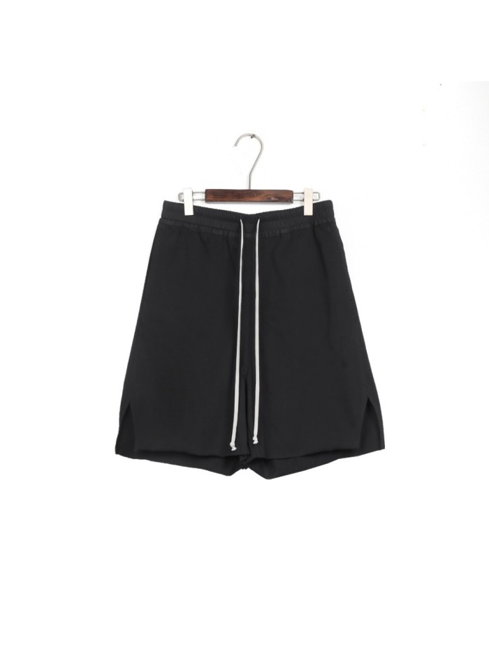 1:1 quality version Minimal Solid Color Split Raw Edge Shorts 29214044