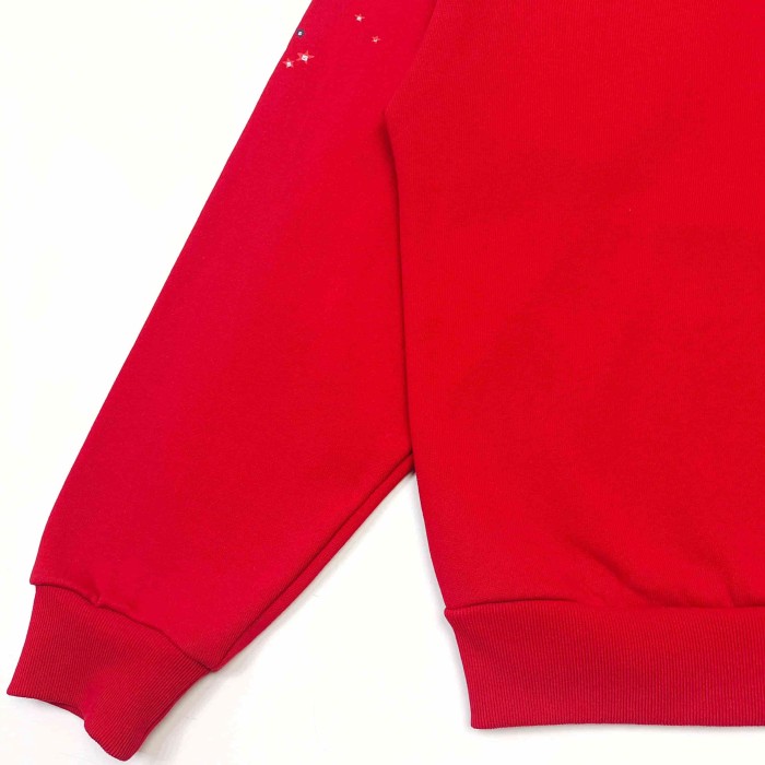 [Big & Tall for weights up to 220 lbs]1:1 quality version 555 Bright Red Zip Up Hoodie & Shorts Set 29204989