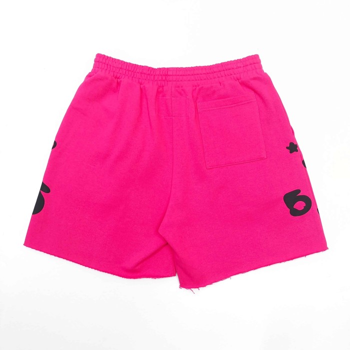 [Big & Tall for weights up to 220 lbs]1:1 quality version Black Star Magenta Zip Up Hoodie & Shorts Set 29204990