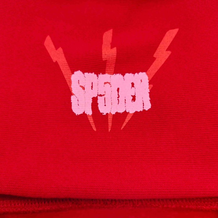[Big & Tall for weights up to 220 lbs]1:1 quality version 555 Bright Red Zip Up Hoodie & Shorts Set 29204989