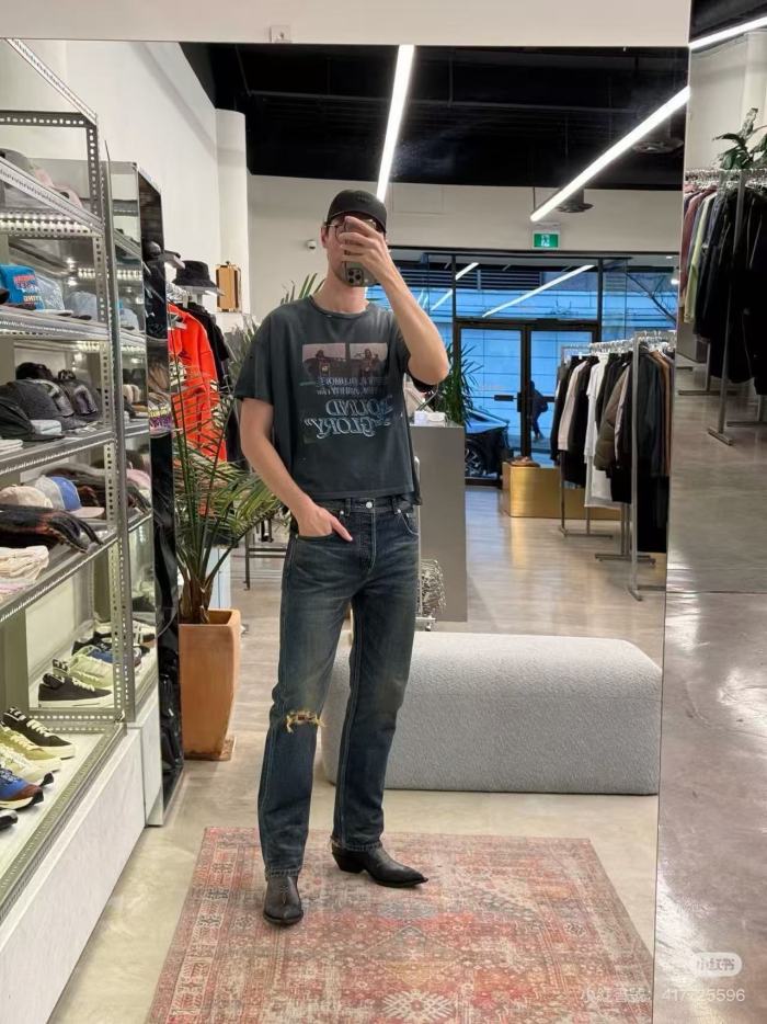 [Big & Tall for weights up to 220 lbs]1:1 quality version Road To Glory Vintage Print Washed Tee 29213968
