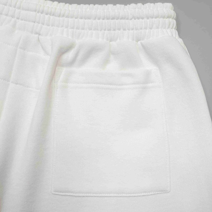 [Big & Tall for weights up to 220 lbs]1:1 quality version Big White Number 5 Print On Back Zip Up Hoodie & Shorts Set 29204991