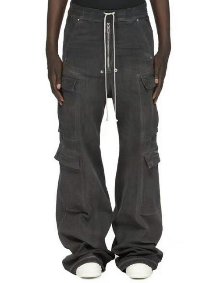 1:1 quality version Washed Workwear Big Pocket Wide Leg Jeans 2 colors 29214046