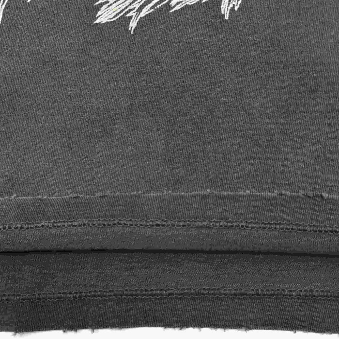 [Big & Tall for weights up to 220 lbs]1:1 quality version Long Haired Lion Black Print Washed Tee 29213966