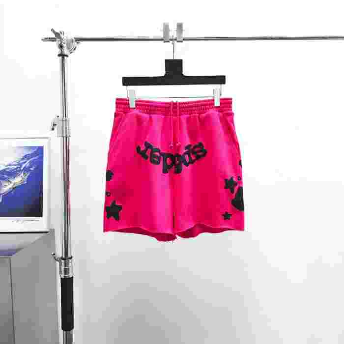 [Big & Tall for weights up to 220 lbs]1:1 quality version Black Star Magenta Zip Up Hoodie & Shorts Set 29204990