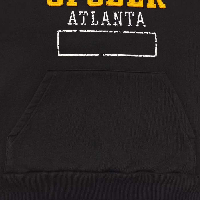 [Big & Tall for weights up to 220 lbs]1:1 quality version Yellow Letter Embroidered Black Hoodie & Pants Set 29204993