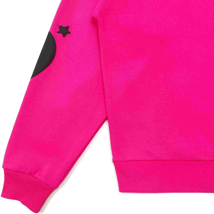 [Big & Tall for weights up to 220 lbs]1:1 quality version Black Star Magenta Zip Up Hoodie & Shorts Set 29204990
