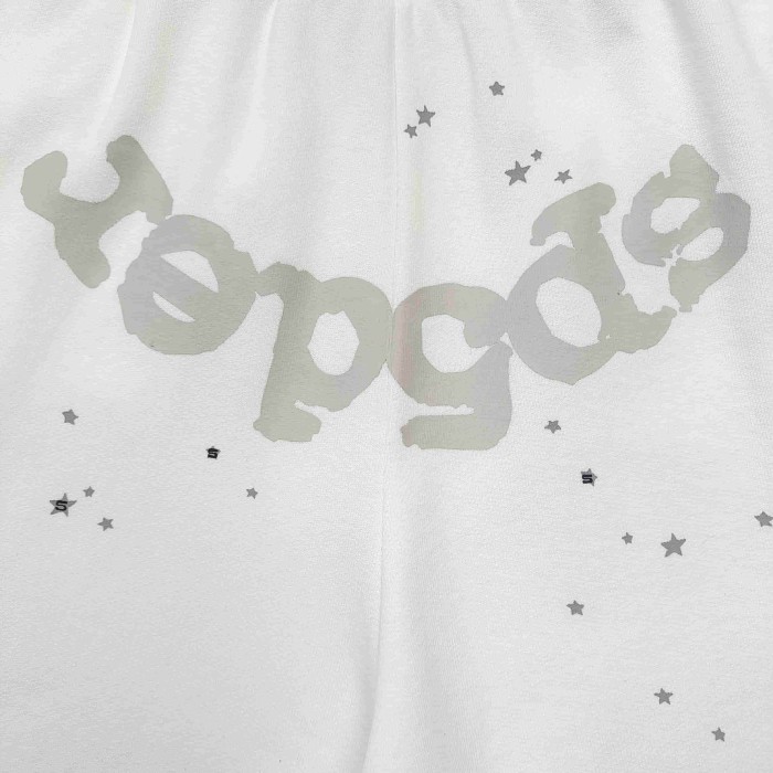 [Big & Tall for weights up to 220 lbs]1:1 quality version Big White Number 5 Print On Back Zip Up Hoodie & Shorts Set 29204991