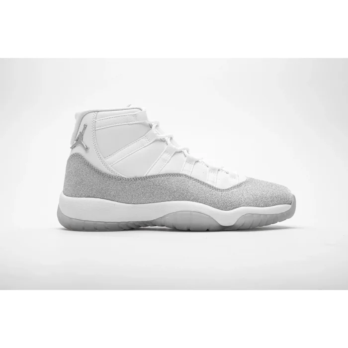 Air @j11 Retro Metallic Silver White Glitter Upper Retro High Top Basketball Sneakers 29225412