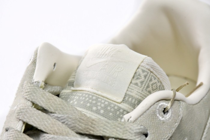 Air Force 1 Low N7 Grey Washed Canvas Cross Stitch Embroidery Retro Sneakers 29225466
