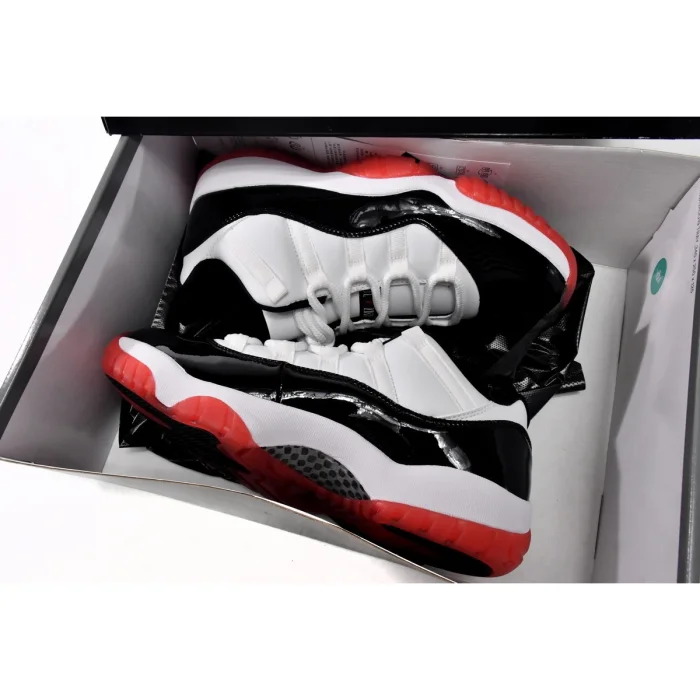 [plus-size shoes] Air @j11 Low Bred Black Patent Leather Red Outsole Retro Basketball Sneakers 5 colors 29225380