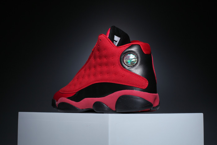 Copy [plus-size shoes] Air @j13 What Is Love Gym Red Black Scratch Off Leather Shock Absorbing High Top Basketball Sneakers 29284030
