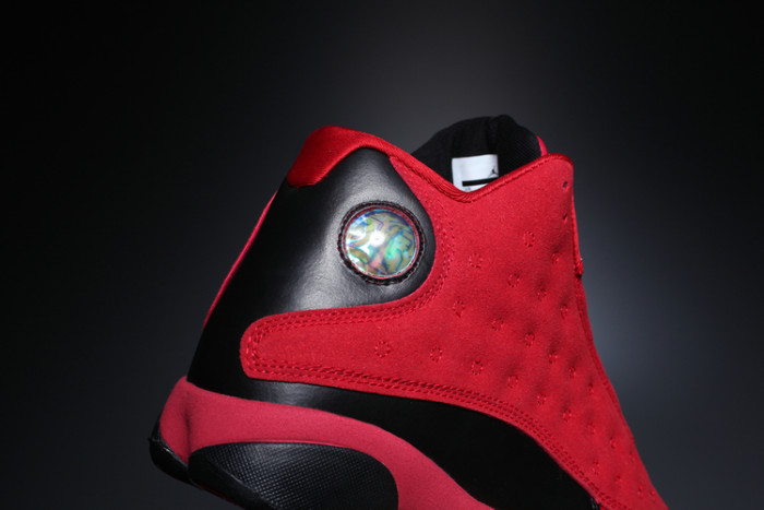 Copy [plus-size shoes] Air @j13 What Is Love Gym Red Black Scratch Off Leather Shock Absorbing High Top Basketball Sneakers 29284030