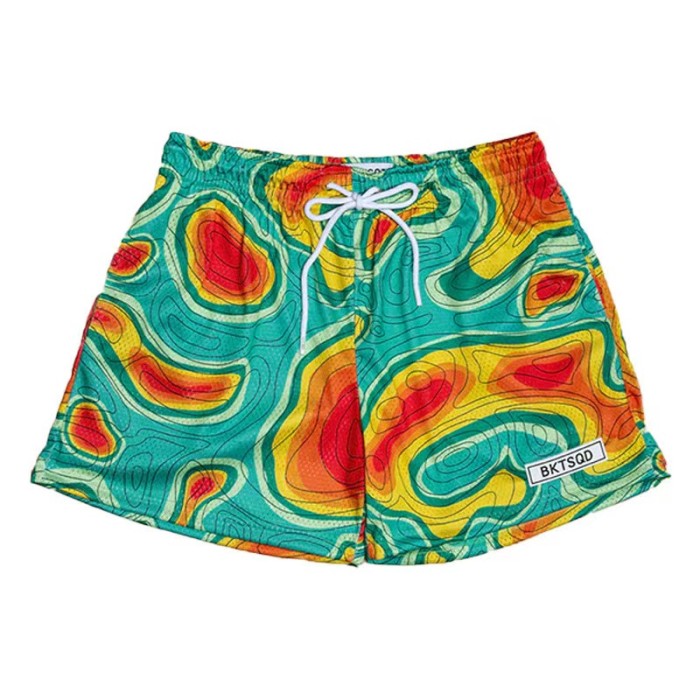 Paint Style Mesh Quick Dry Men's 4 Inch Running Beach Shorts 10 colors 29285454