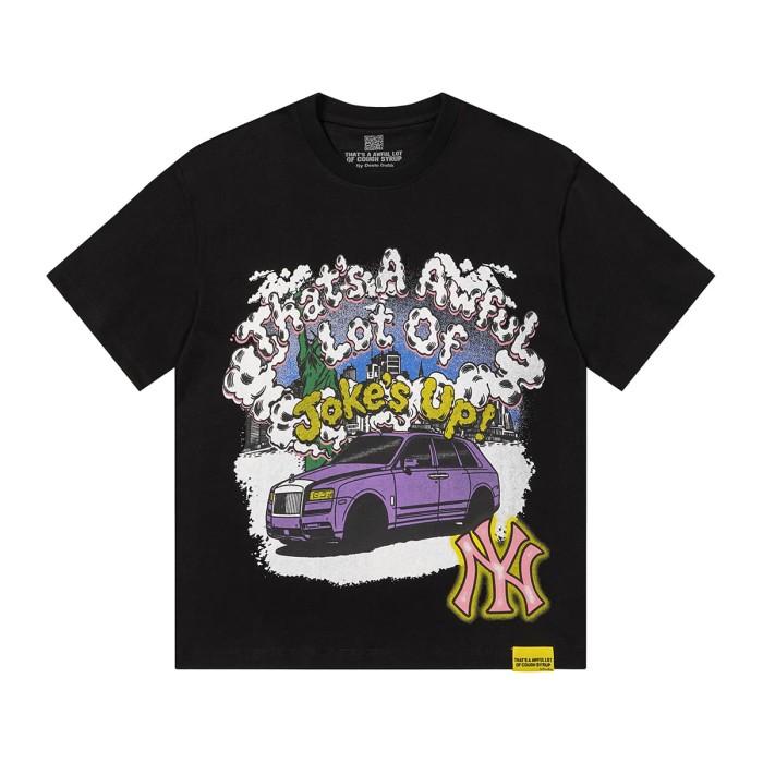 Jokes Up Tour Purple Luxury SUV Car NY Graffiti Double Sided Print Tee 2 colors 29288649