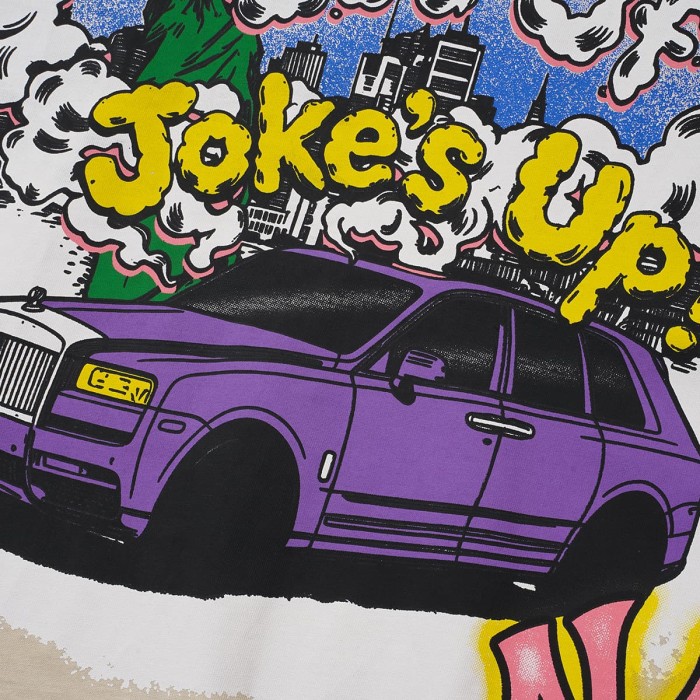 Jokes Up Tour Purple Luxury SUV Car NY Graffiti Double Sided Print Tee 2 colors 29288649