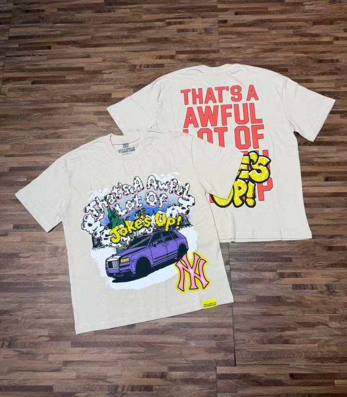 Jokes Up Tour Purple Luxury SUV Car NY Graffiti Double Sided Print Tee 2 colors 29288649