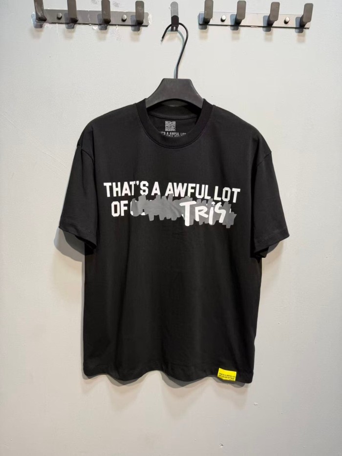 Obscured Text TR17 Mark Front Full Big Letter Slogan Back Tee 2 colors 29288697