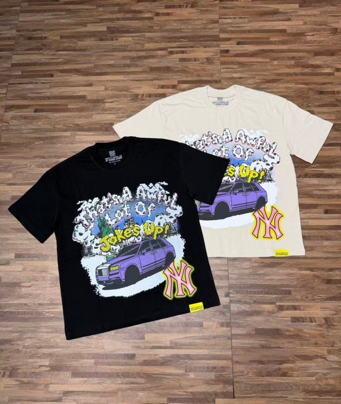 Jokes Up Tour Purple Luxury SUV Car NY Graffiti Double Sided Print Tee 2 colors 29288649