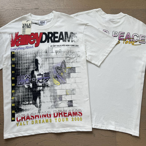 Off White Valley Dreams World Peace Graphic Double Sided Print Oversized Washed Tee 29288360