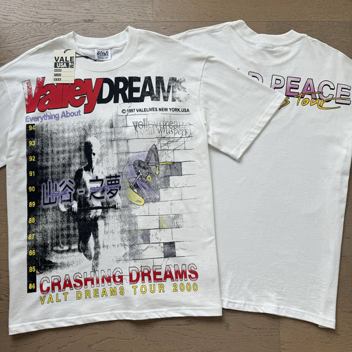 Off White Valley Dreams World Peace Graphic Double Sided Print Oversized Washed Tee 29288360