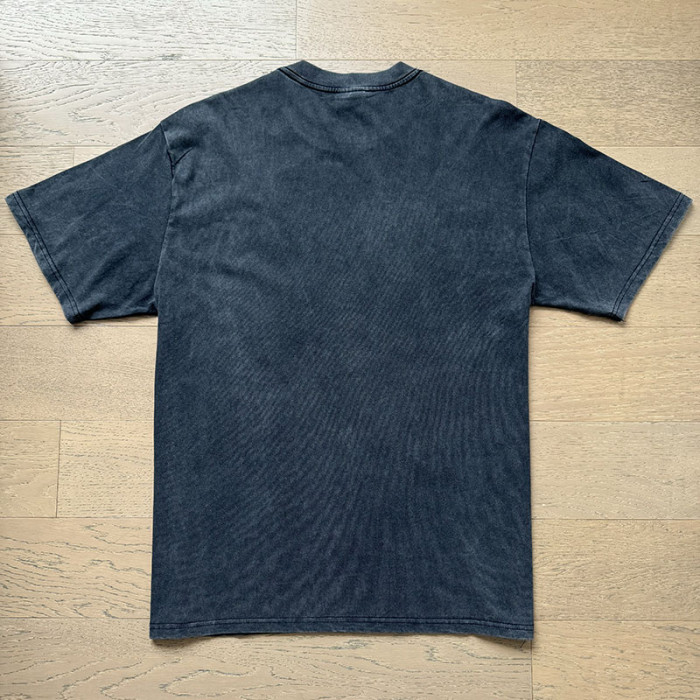 Valley Dreams Dog With Bone Strength Over Noise Text Single Side Print Oversized Washed Tee 29288353