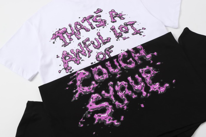 Purple Dripping Liquid Heart Two Syrup Cups Front Back Double Sided Print Tee 2 colors 29290036