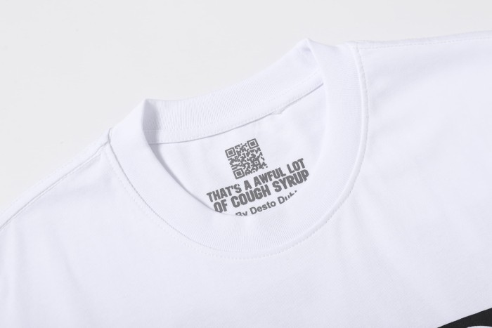Block Box Letter Front And Back Double Sided Print Tee 2 colors 29290013