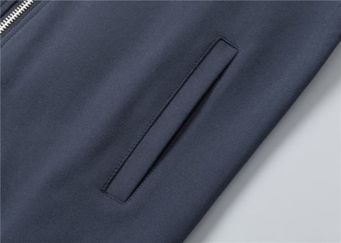 Luxury Brand European Classic Long Sleeve Zip-Up Sweatshirt & Sweatpants Set 30 colors 2437014
