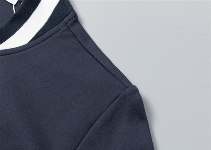 Luxury Brand European Classic Long Sleeve Zip-Up Sweatshirt & Sweatpants Set 30 colors 2437014