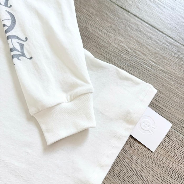 1:1 quality version Sword Vine Sanskrit Silver Foil Glitter Long Sleeve T-Shirt 2 colors 29306219