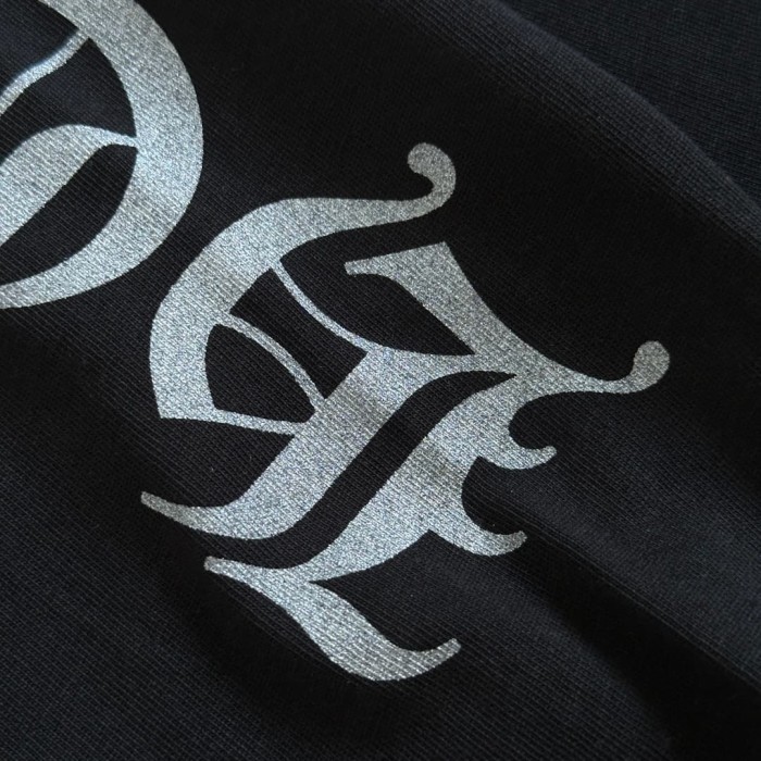1:1 quality version Sword Vine Sanskrit Silver Foil Glitter Long Sleeve T-Shirt 2 colors 29306219