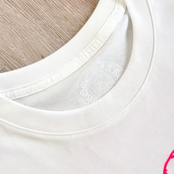 1:1 quality version Fluorescent Pink Skull Print Tee 2 colors 29306212