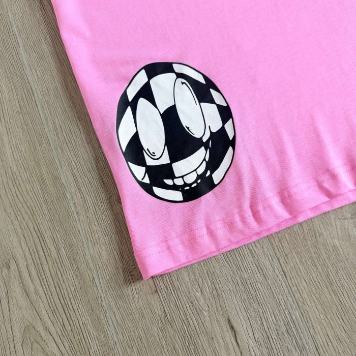 1:1 quality version Cross Football Graffiti Pink Print Tee 29306210