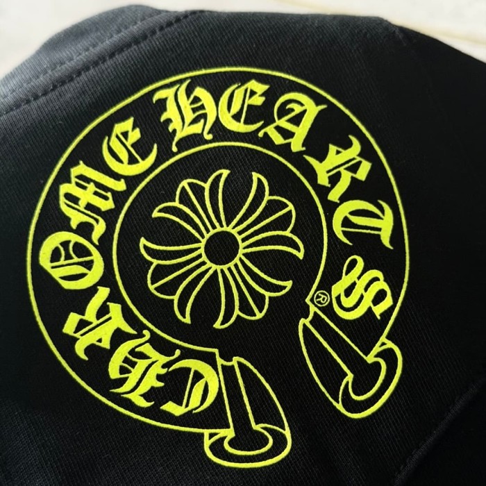 1:1 quality version Back Fluorescent Yellow-Green Horseshoe Cross Print Tee 2 colors 29306217