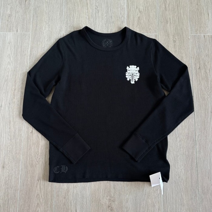 1:1 quality version Sword Vine Waffle Print Long Sleeve T-Shirt 2 colors 29306220