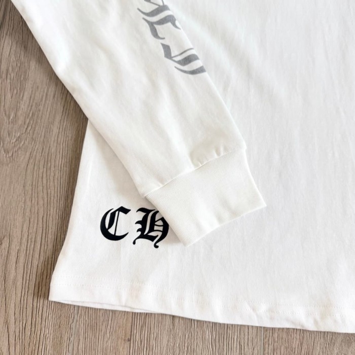 1:1 quality version Sword Vine Sanskrit Silver Foil Glitter Long Sleeve T-Shirt 2 colors 29306219