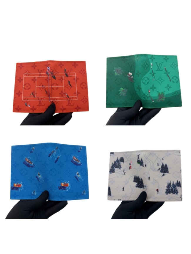 Outdoor Sports Theme Printed Minimalist Fold Card Holder 4 colors 29306398