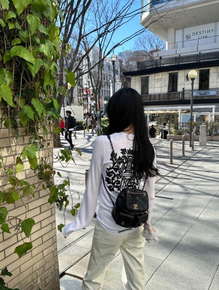 1:1 quality version Sword Vine Waffle Print Long Sleeve T-Shirt 2 colors 29306220